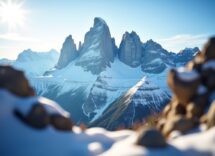 Vista panoramica del Vigilius Mountain Resort tra le Dolomiti