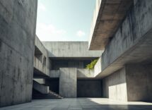 Esempio di architettura brutalista in un film moderno