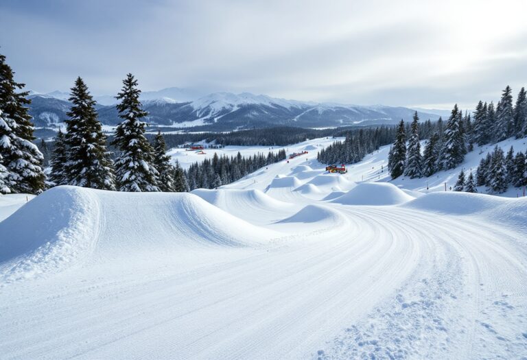 Atleti in azione durante una gara di snowboard cross