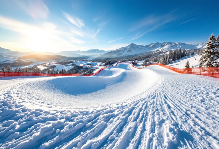 Atleti in azione durante una gara di snowboard cross