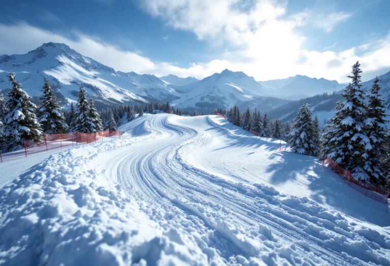 Atleti in azione durante una gara di snowboard cross
