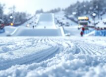 Kobayashi in azione durante la gara di salto a Sapporo
