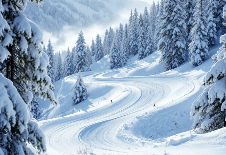 Atleta in azione durante una gara di snowboard cross
