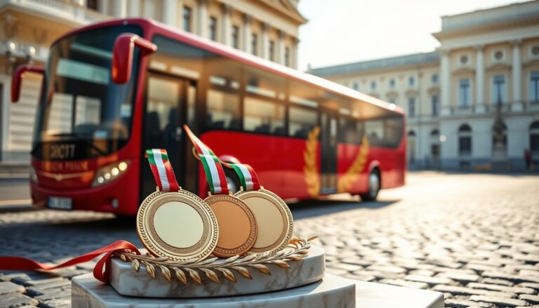 Busitalia e City Sightseeing: il trasporto dei medagliati di Milano Cortina al Quirinale