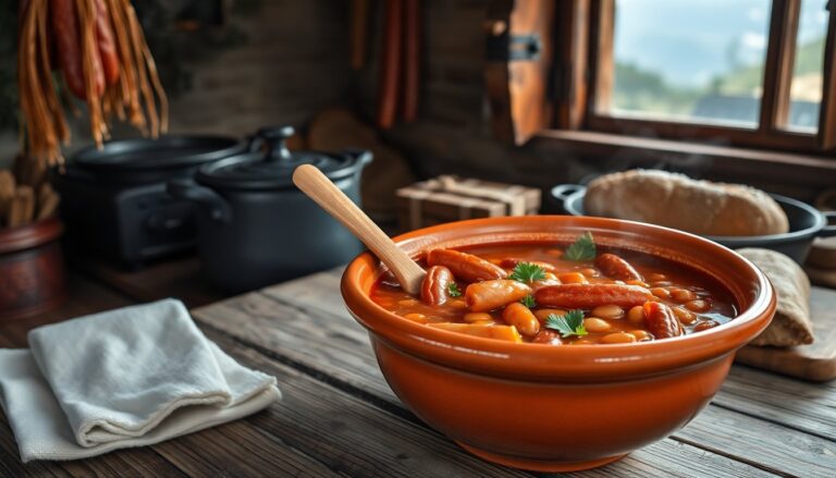 Caparrones: il piatto tradizionale di Viniegra de Abajo a base di fagioli rossi e chorizo