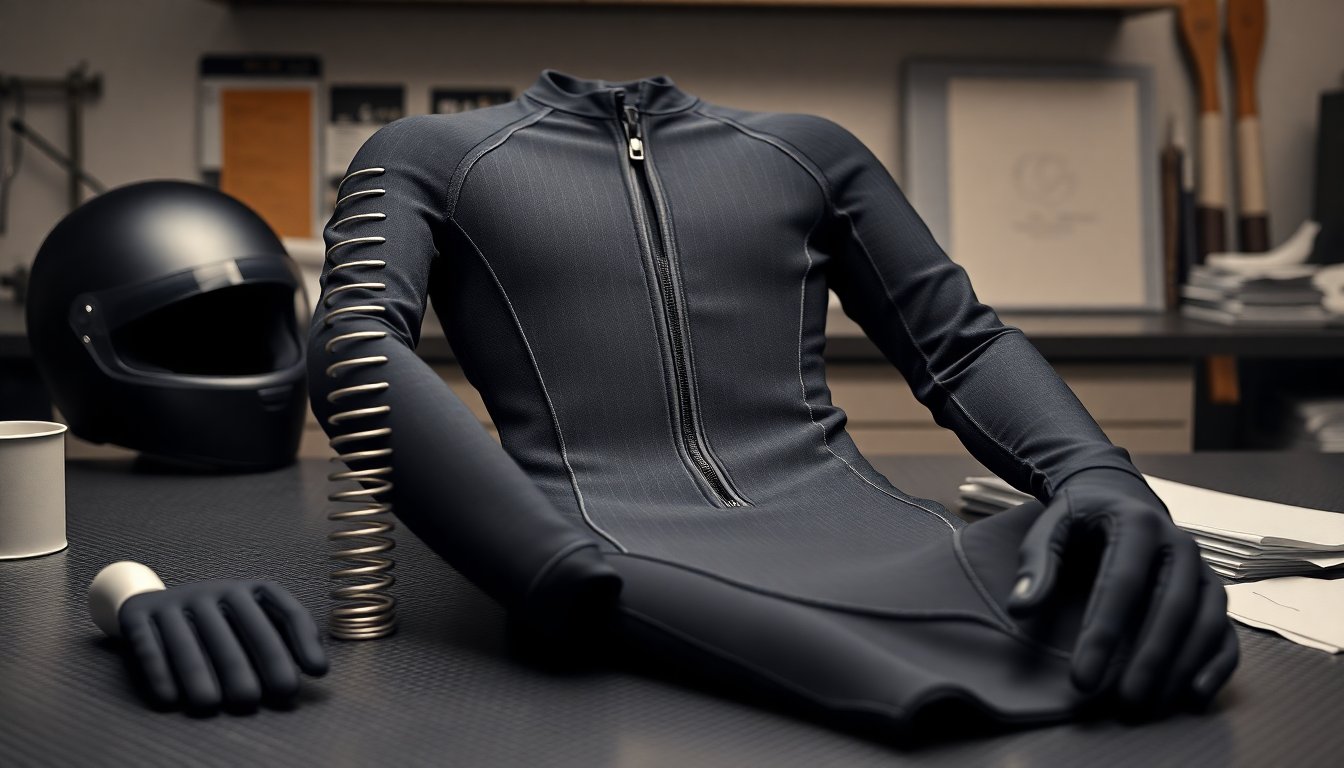 Tuta gara junior Fluid di Energiapura: design bielastico e zip frontale